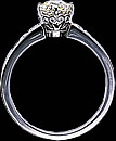 Platinum and  diamond English ring